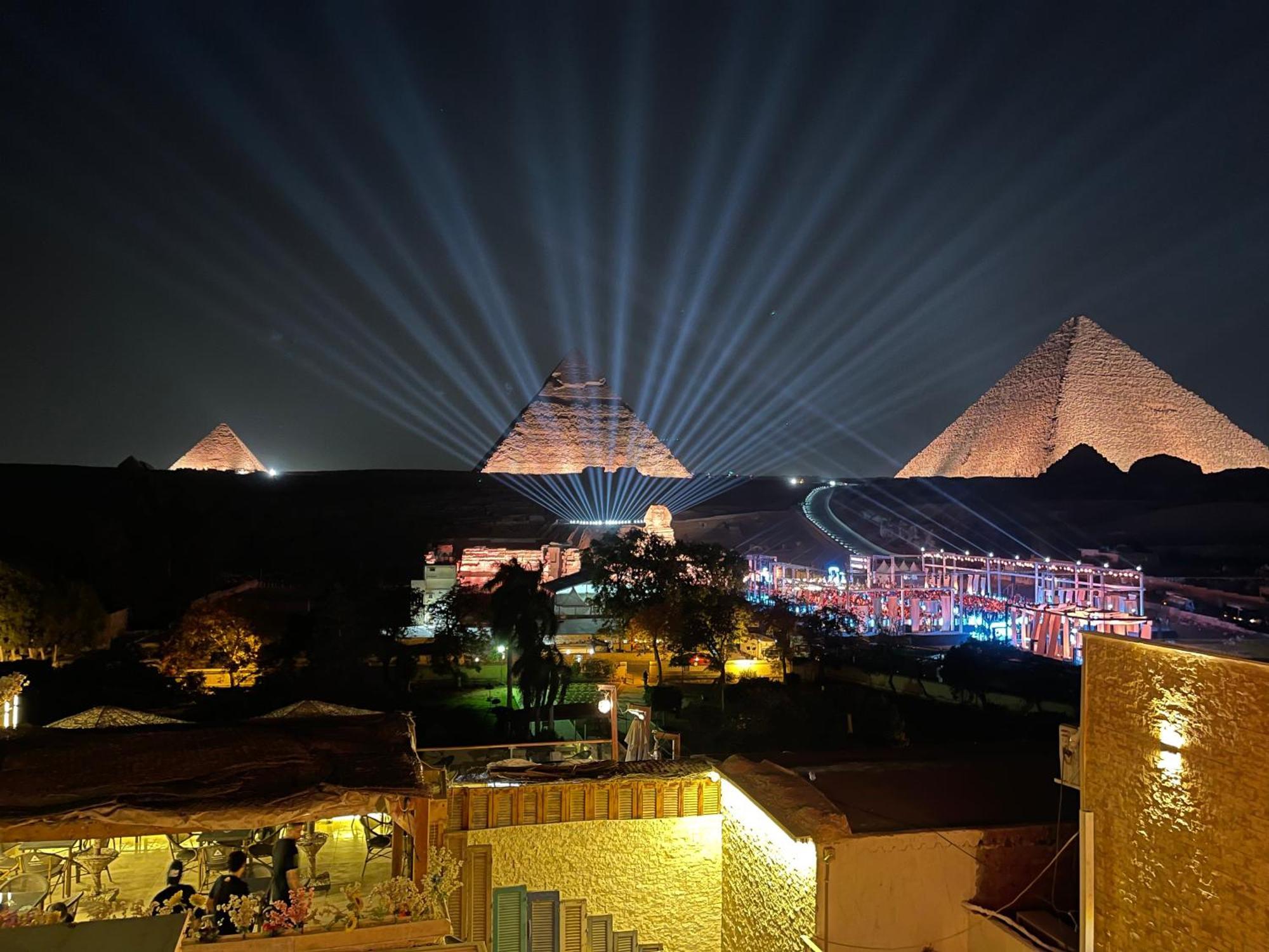 Basha Pyramids Inn Kafret el-Gabal Exteriör bild